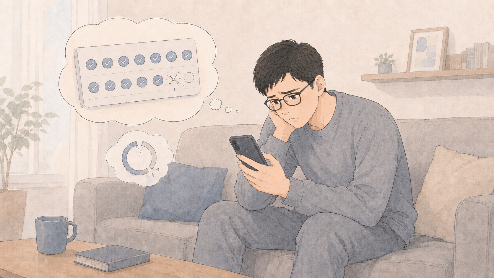 継続できず、三日坊主で終わってしまう